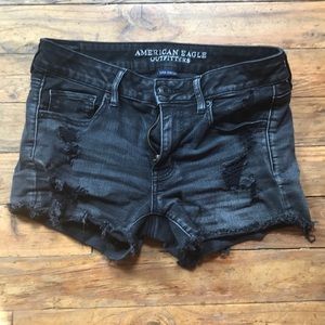 American eagle midi shorts